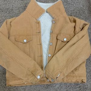 fluffy yellow jacket